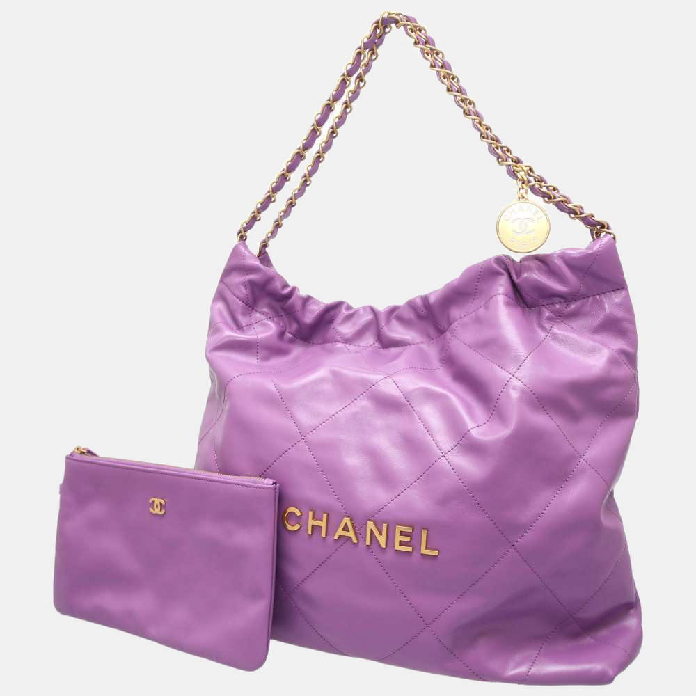 Pre-owned 22 Shoulder Bag In Purple