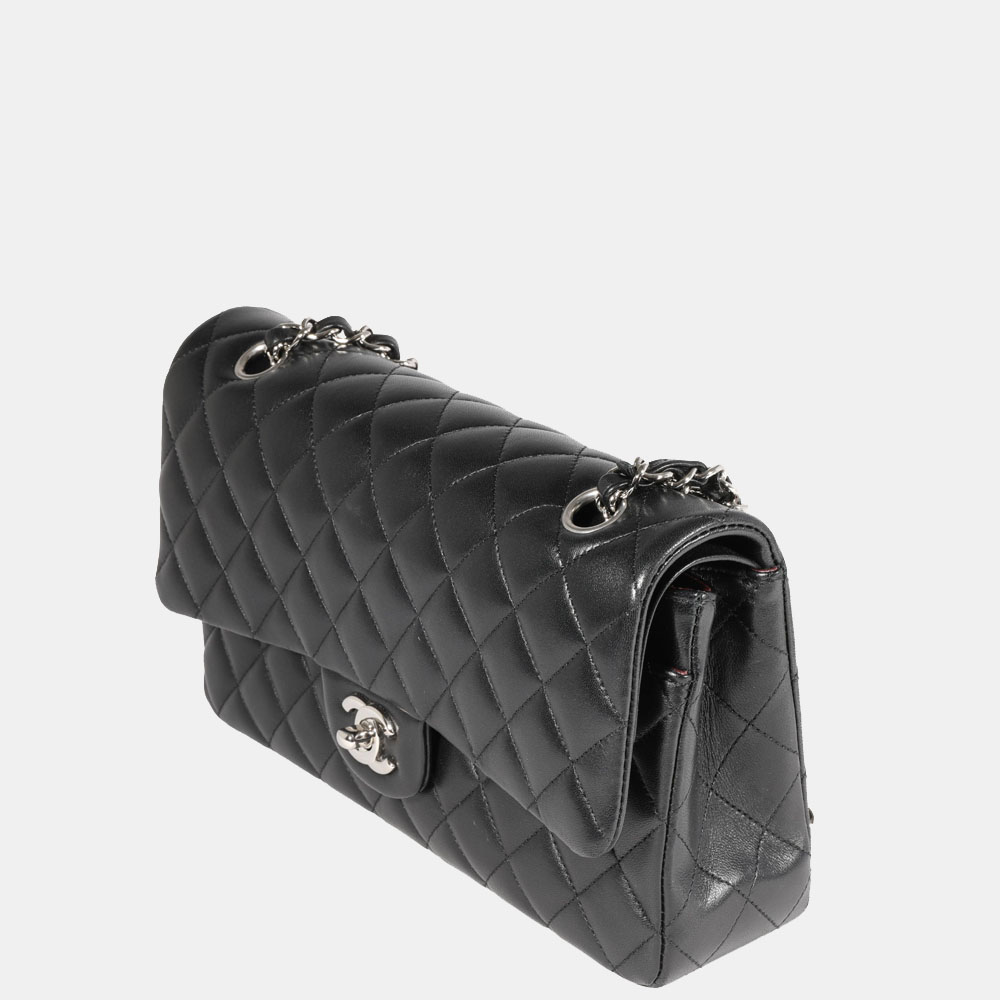 

Chanel Black Quilted Lambskin Leather Medium Classic Double Flap Bag