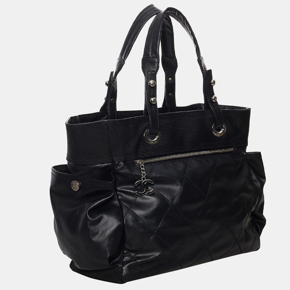 

Chanel Black Paris Biarritz Tote Bag