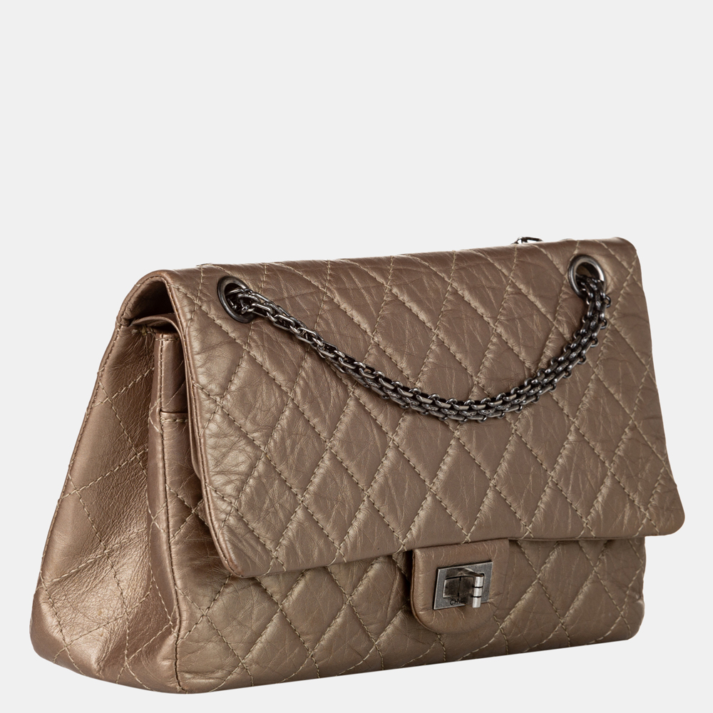 

Chanel Brown 2.55 Reissue Lambskin Leather Double Flap Bag