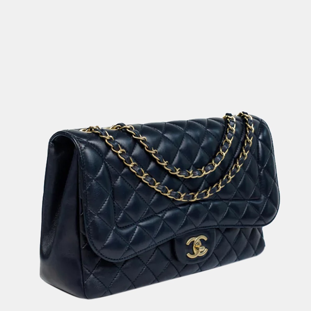 

Chanel Blue Quilted Leather Diana Jumbo Shoulder Bag