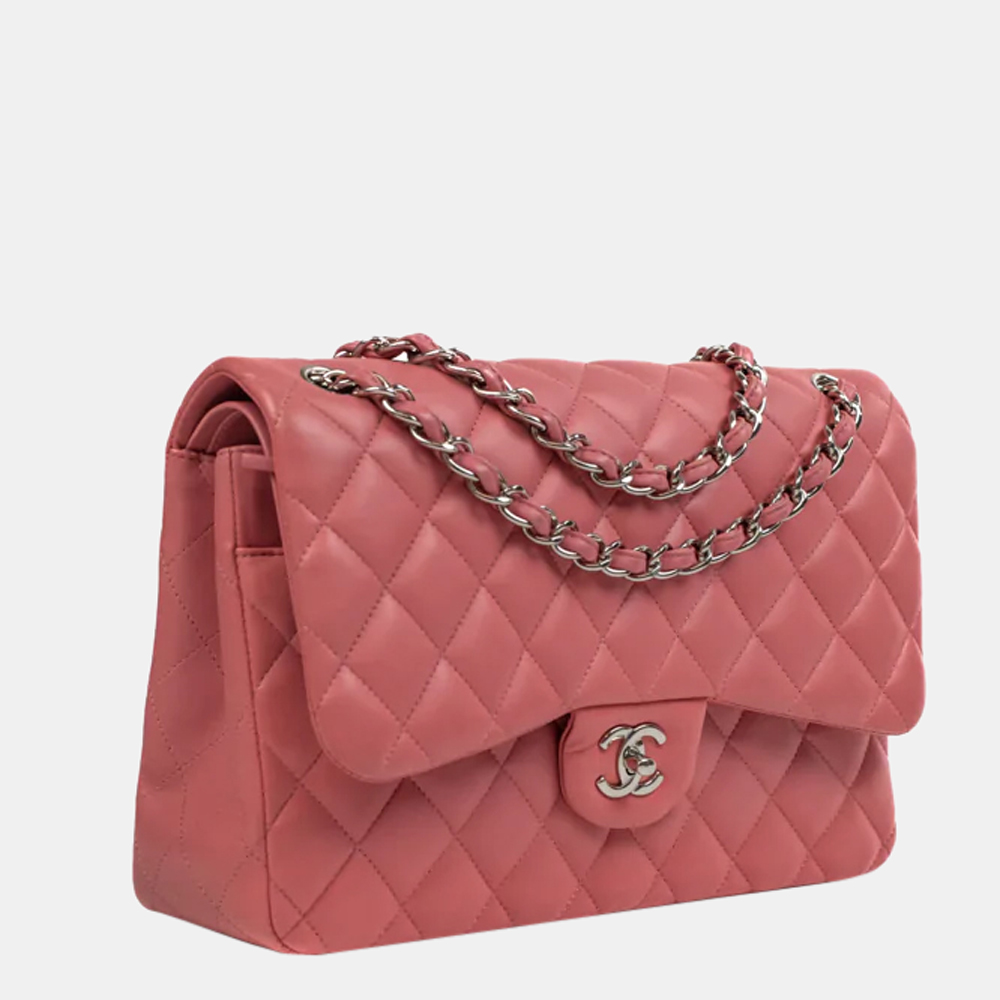 

CHANEL Timeless Jumbo Shoulder bag in Pink Leather