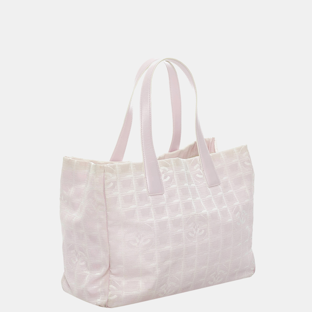 

Chanel Pink New Travel Line Nylon Tote Bag