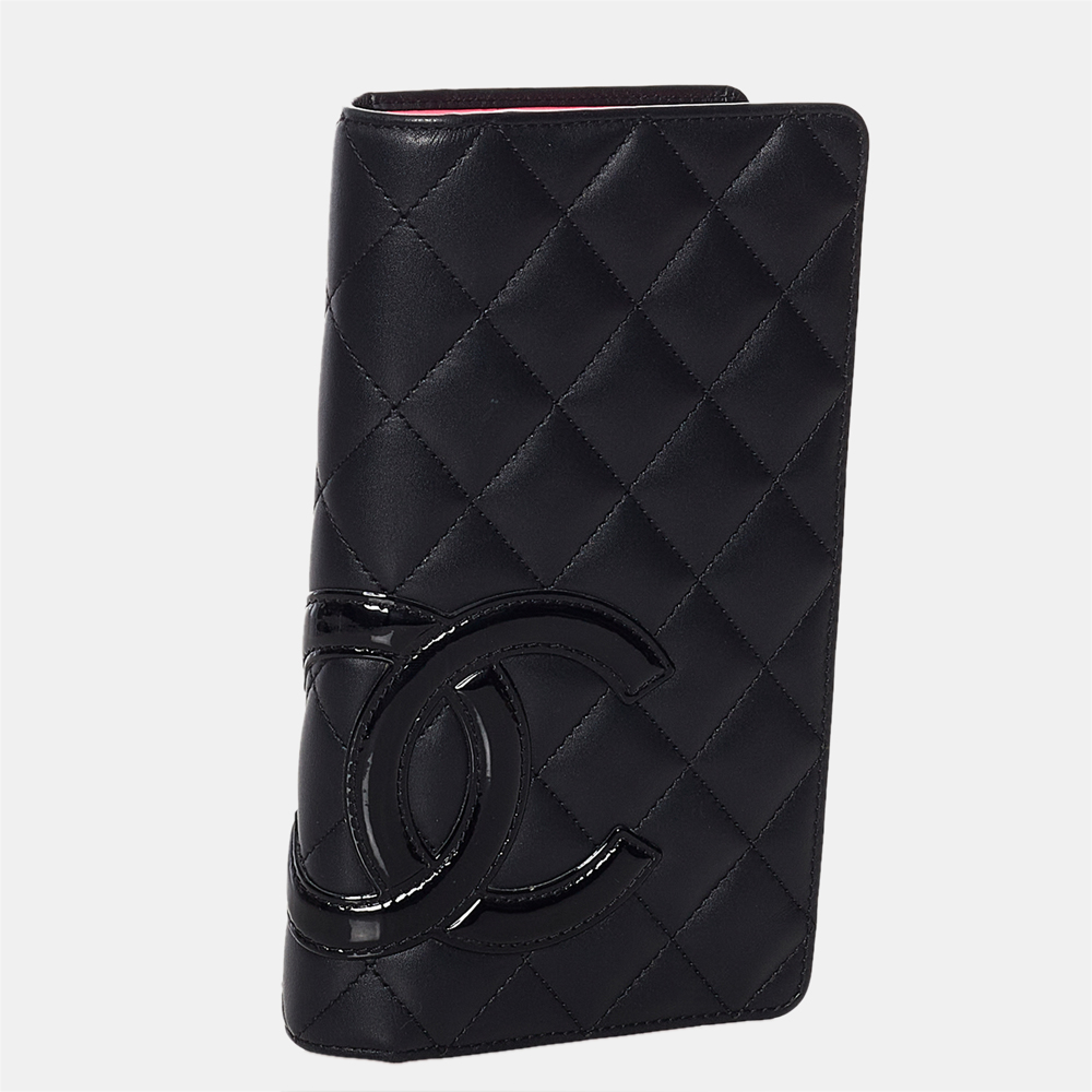 

Chanel Black Cambon Ligne Lambskin Leather Wallet