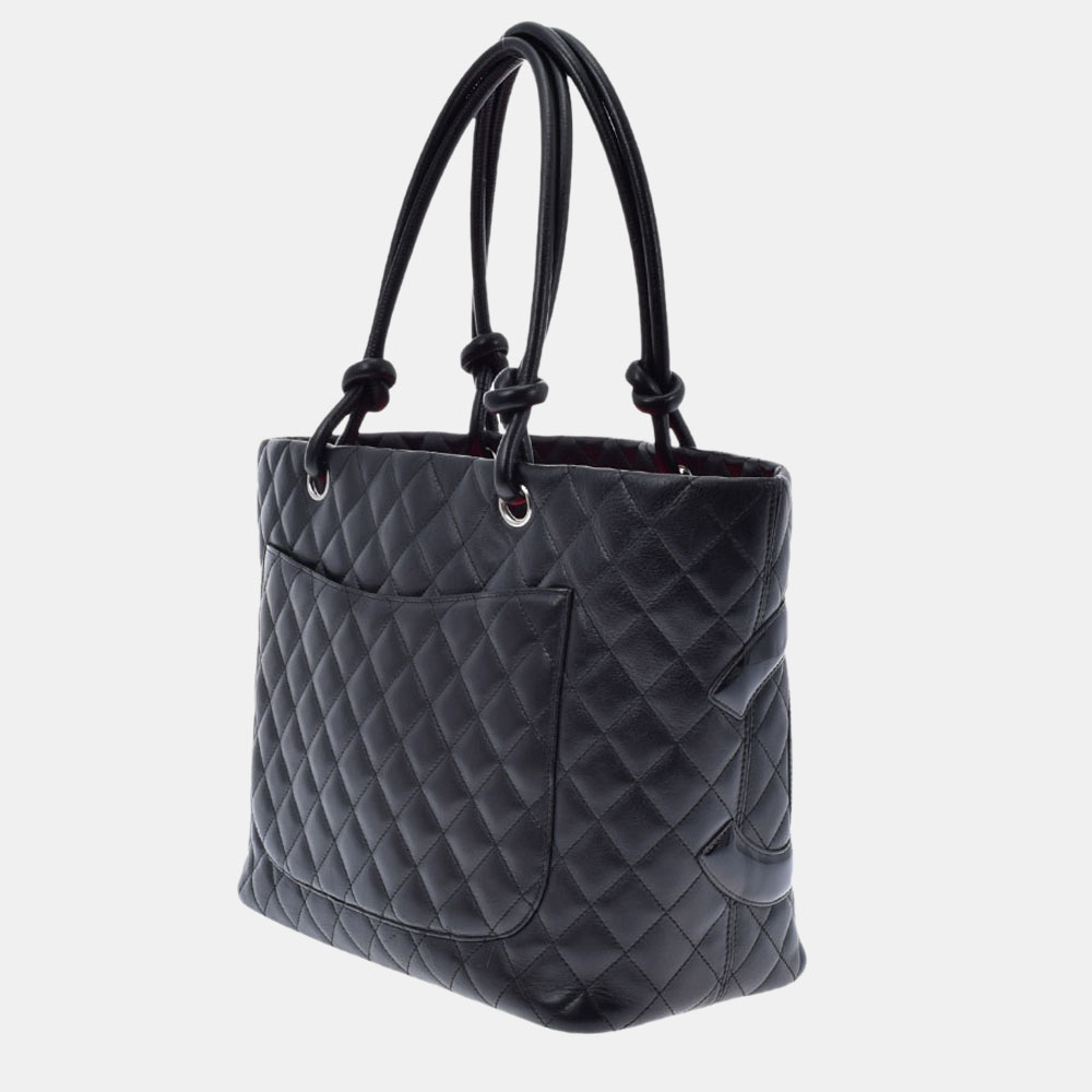 

Chanel Black Leather Cambon Ligne Tote Bag