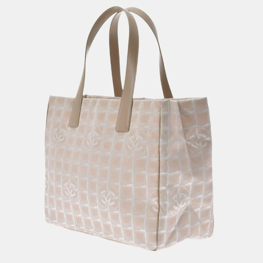 

Chanel Beige New Travel Line Tote MM Bag