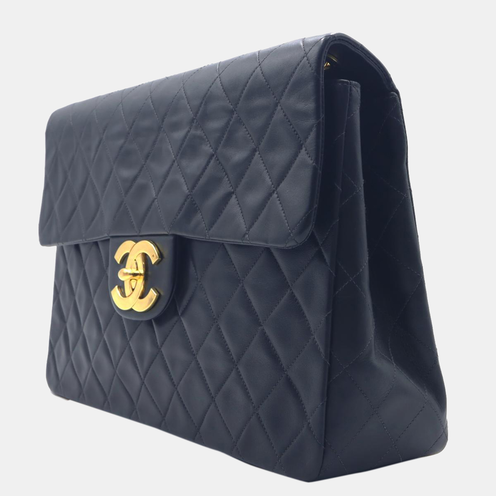 

Chanel Black Leather Classic Single Flap Bag