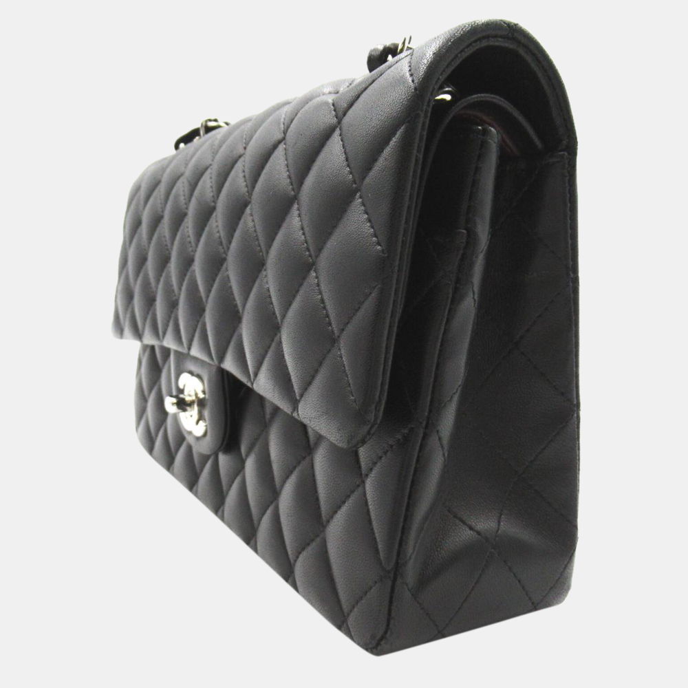 

Chanel Black Leather Medium Classic Double Flap Shoulder Bag