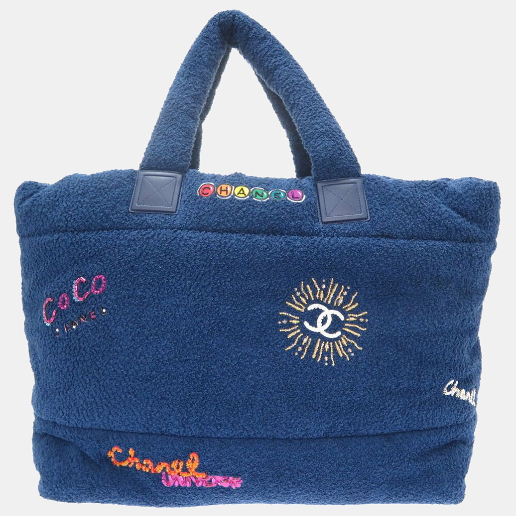 

Chanel Blue Fabrice Pharrell Williams Collaboration Coco Tote Bag