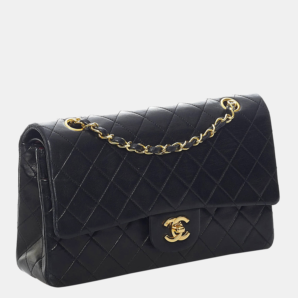 

Chanel Black Small CC Timeless Classic Double Flap