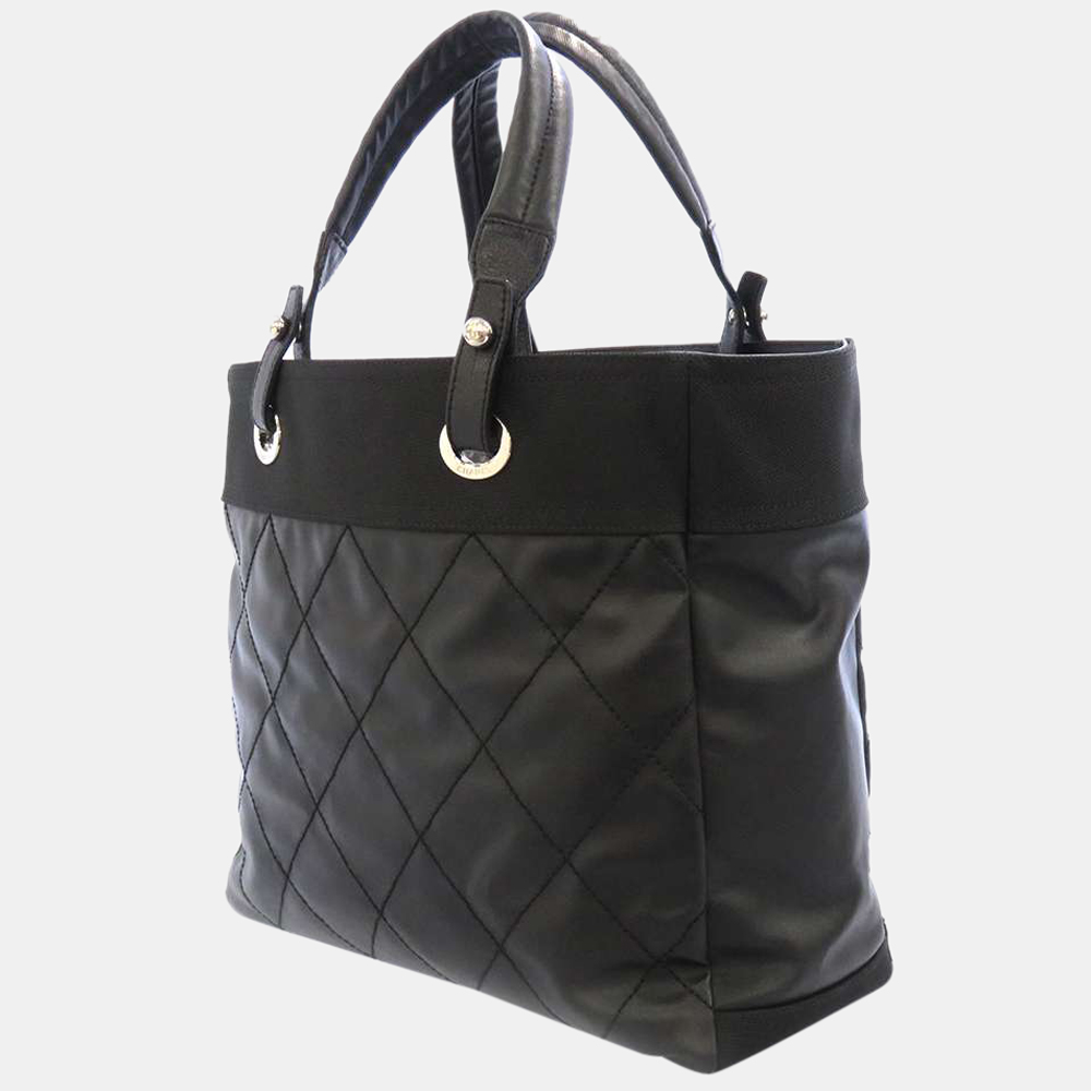 

Chanel Black PVC Leather Paris-Biarritz Tote Bag