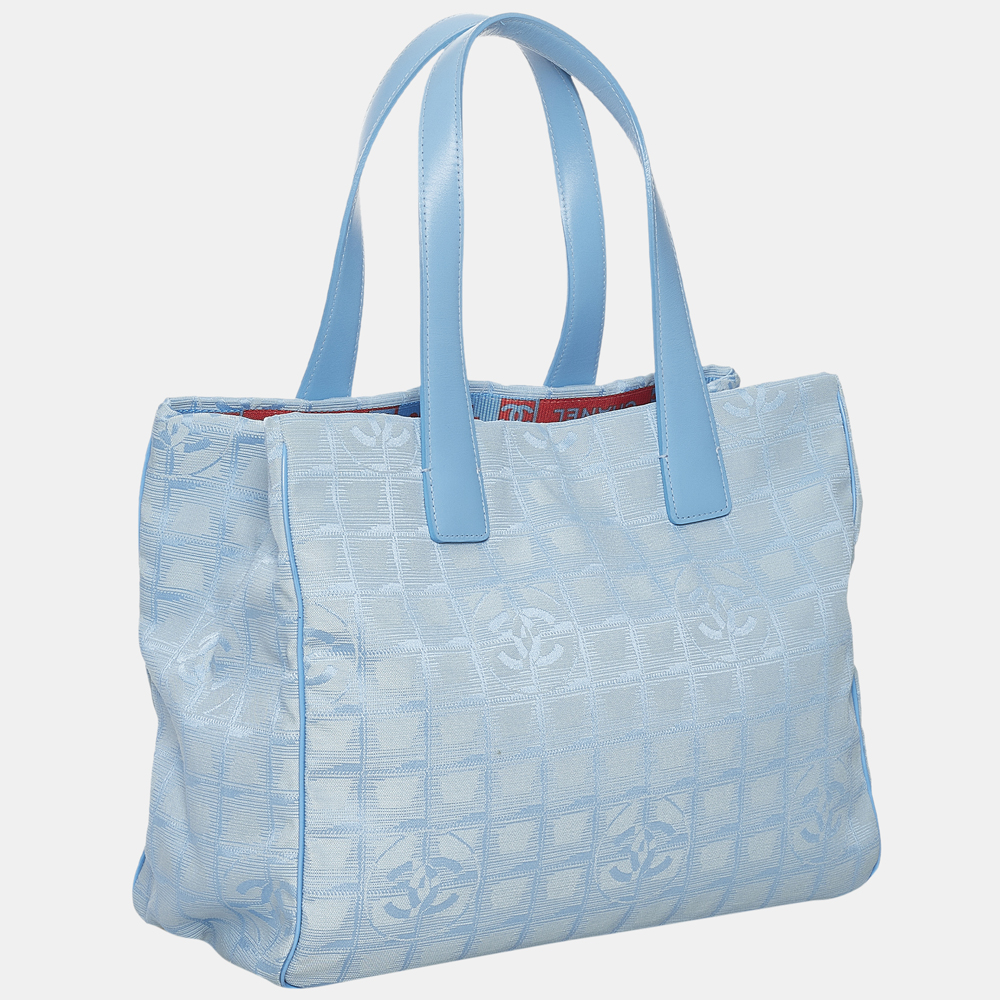 

Chanel Blue New Travel Line Nylon Tote Bag