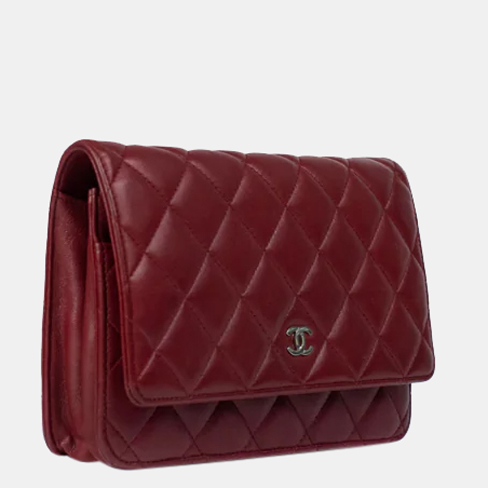 

Chanel Red Leather Wallet on Chain bag