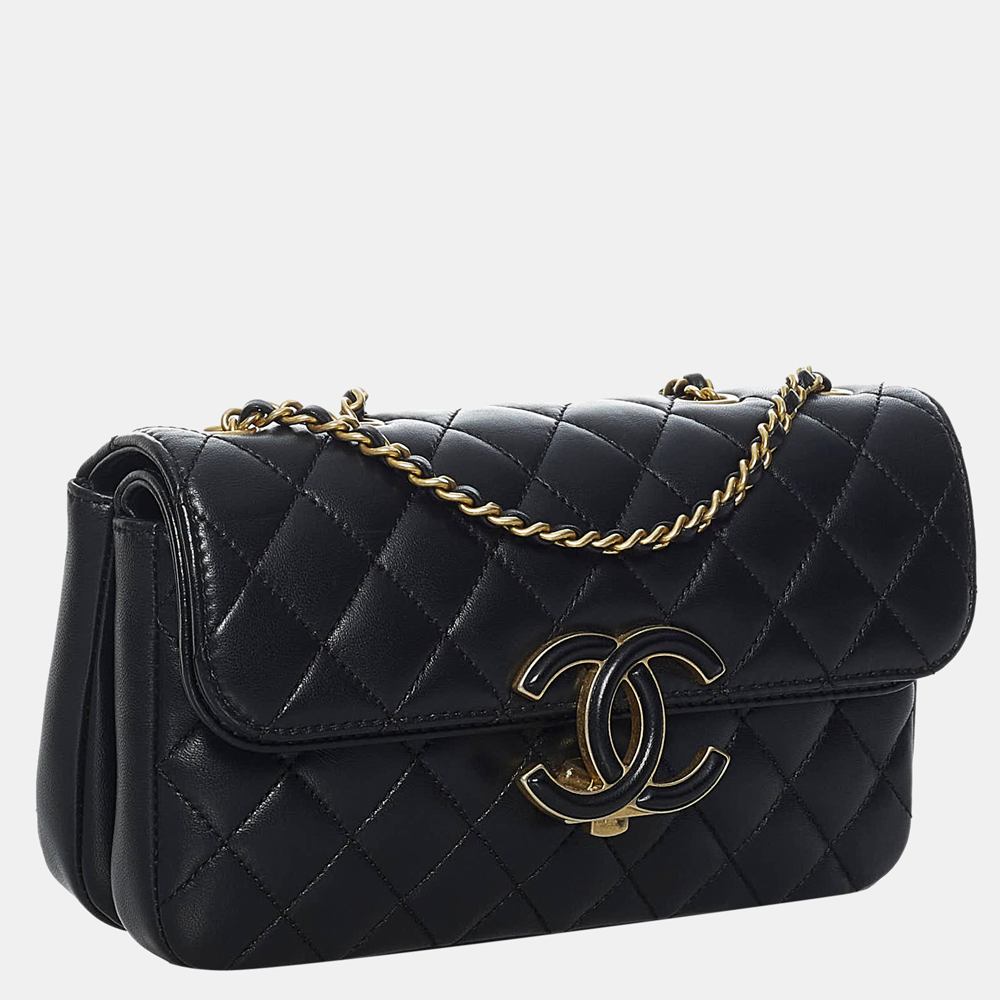 

Chanel Black CC Timeless Flap Crossbody Bag