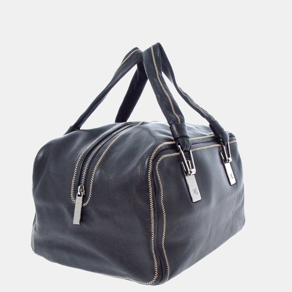 

Chanel Black CC Caviar Leather Handbag