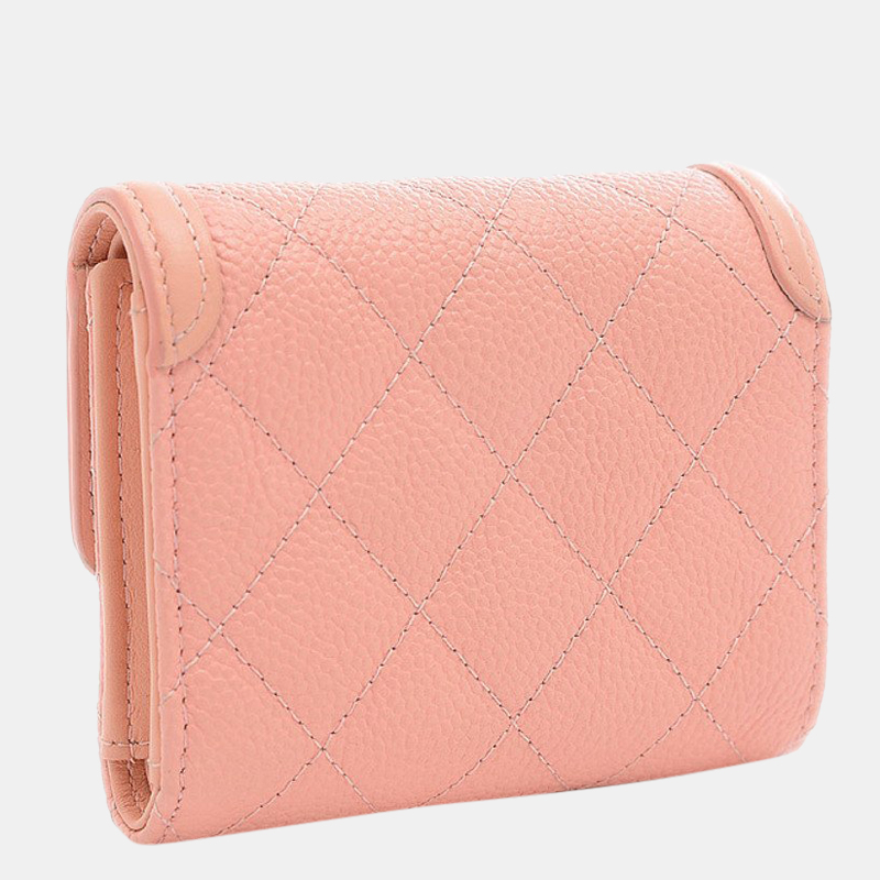 

Chanel Pink Caviar CC Filigree Wallet