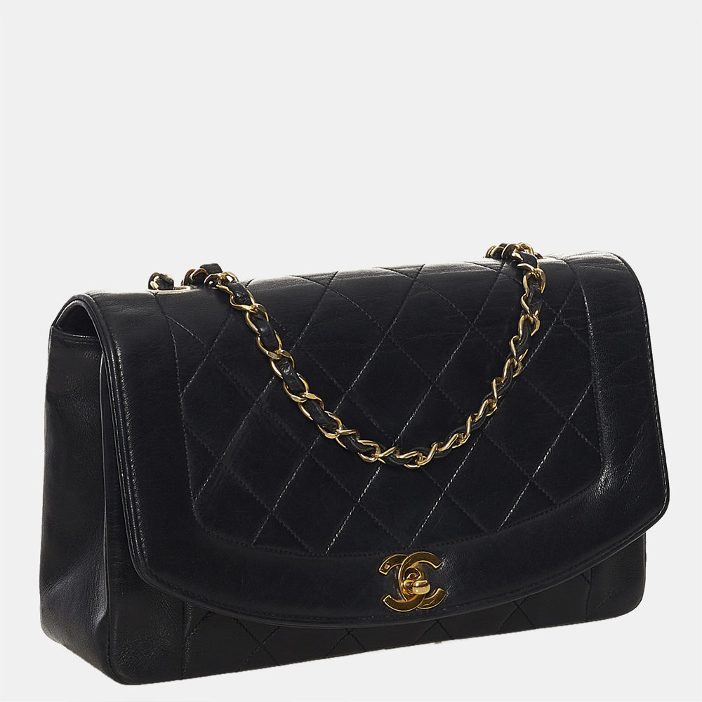 

Chanel Black Diana Flap Crossbody Bag