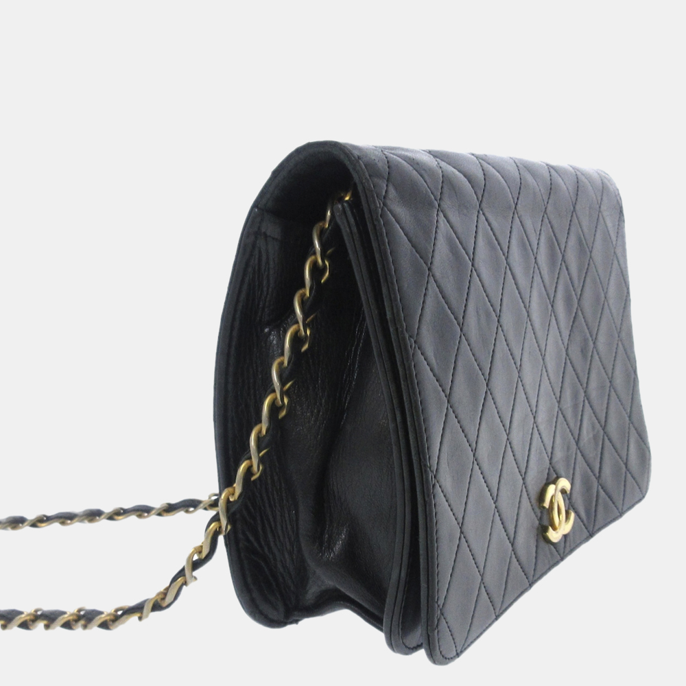 

Chanel Black CC Timeless Lambskin Leather Flap Bag