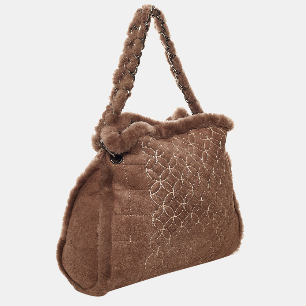 

Chanel Brown Mouton Shoulder Bag