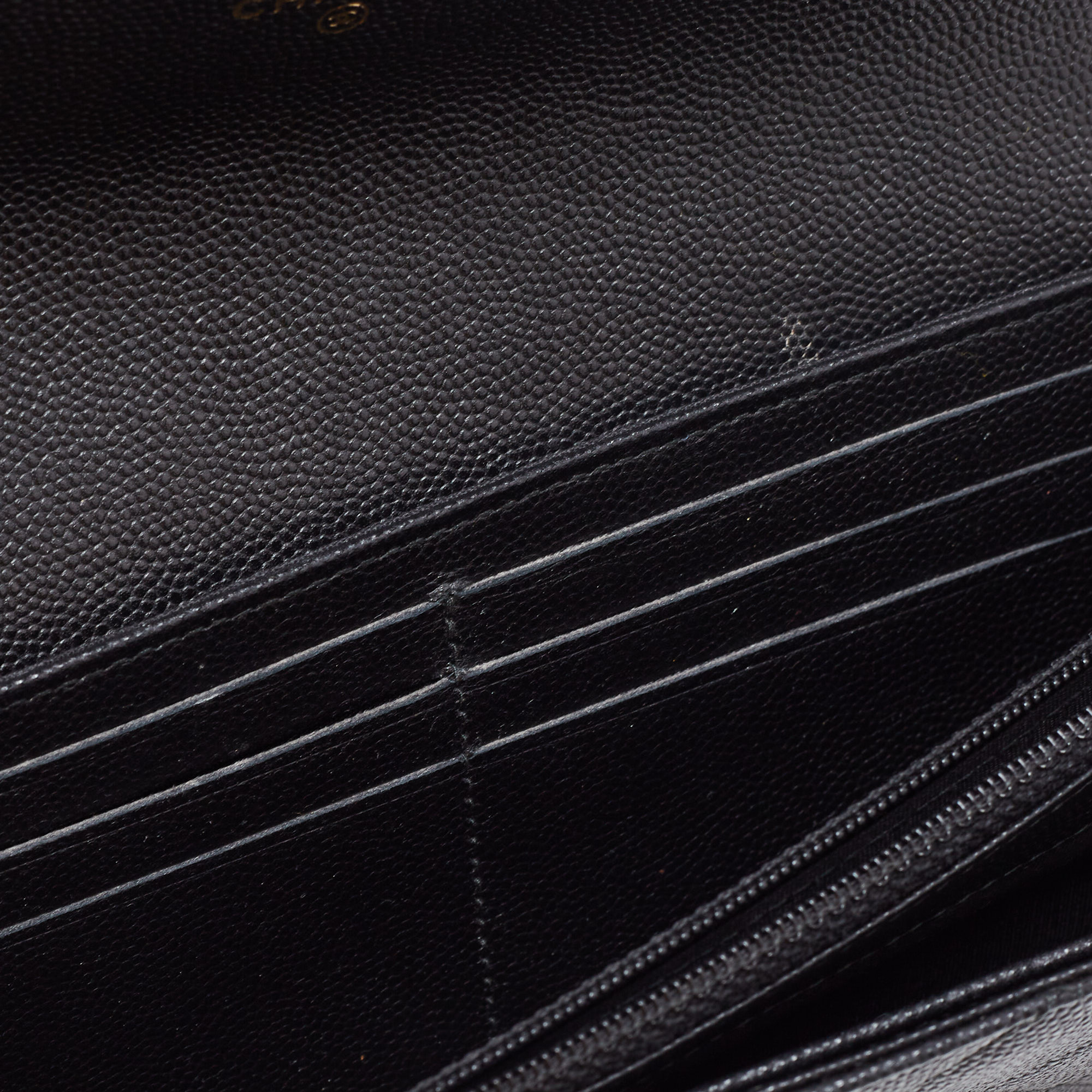 

Chanel Black Quilted Leather Boy Long Flap Continental Wallet