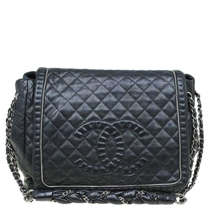 مملوكة مسبقًا Chanel Black Quilted Leather Timeless Accordion Flap Bag