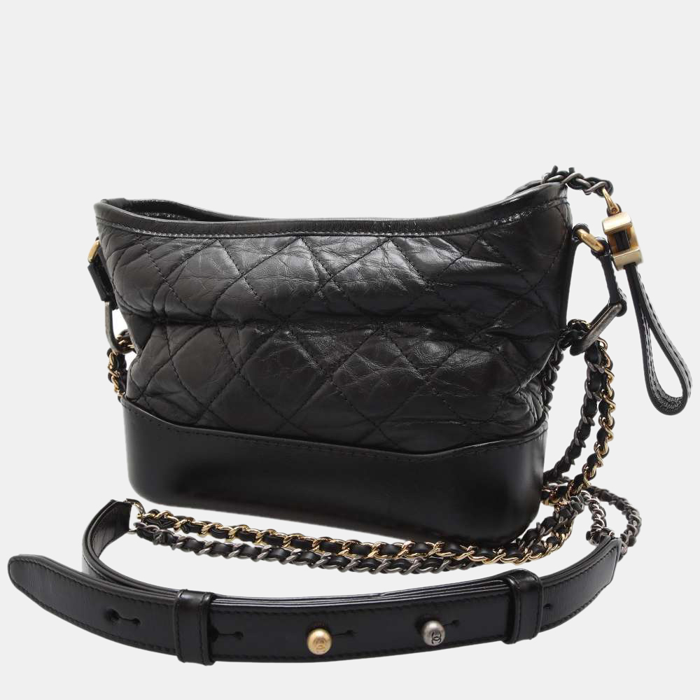 

Chanel Black Leather  Gabrielle Shoulder Bag
