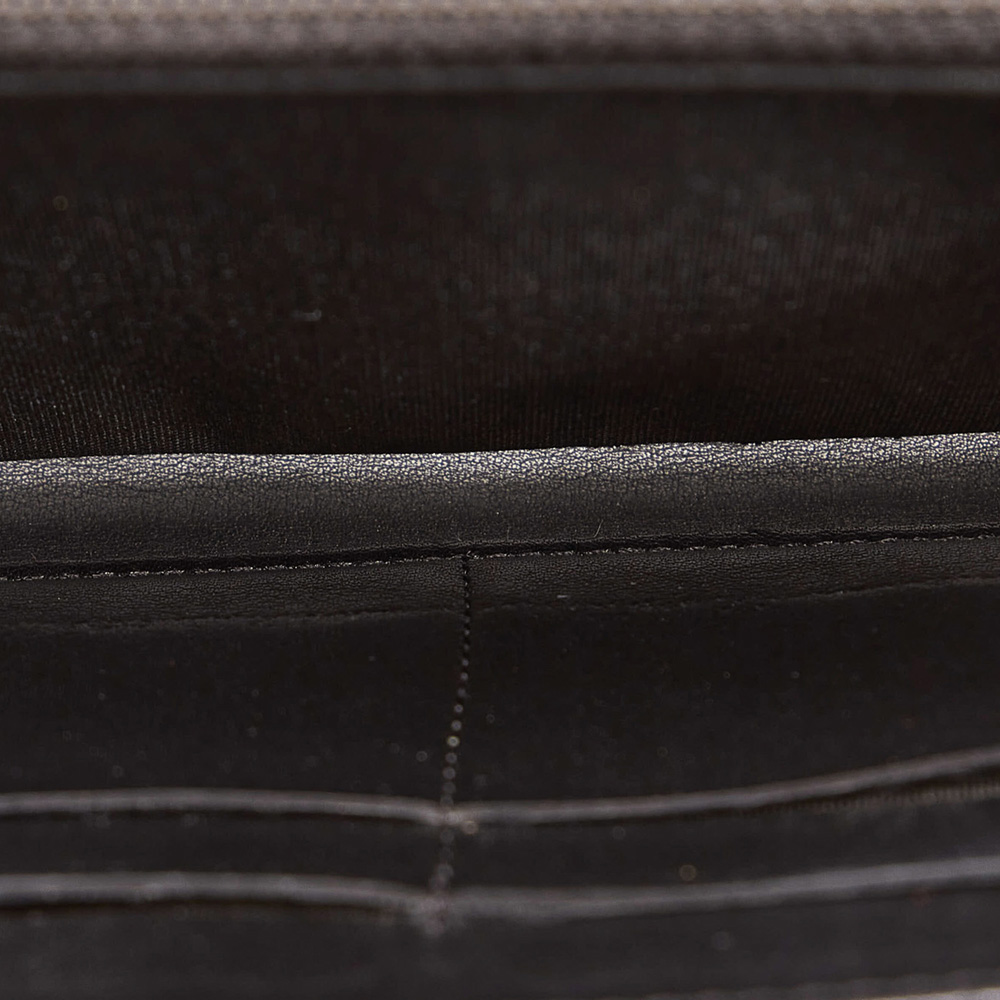 

Chanel Black CC Patent Leather Zip Around Wallet