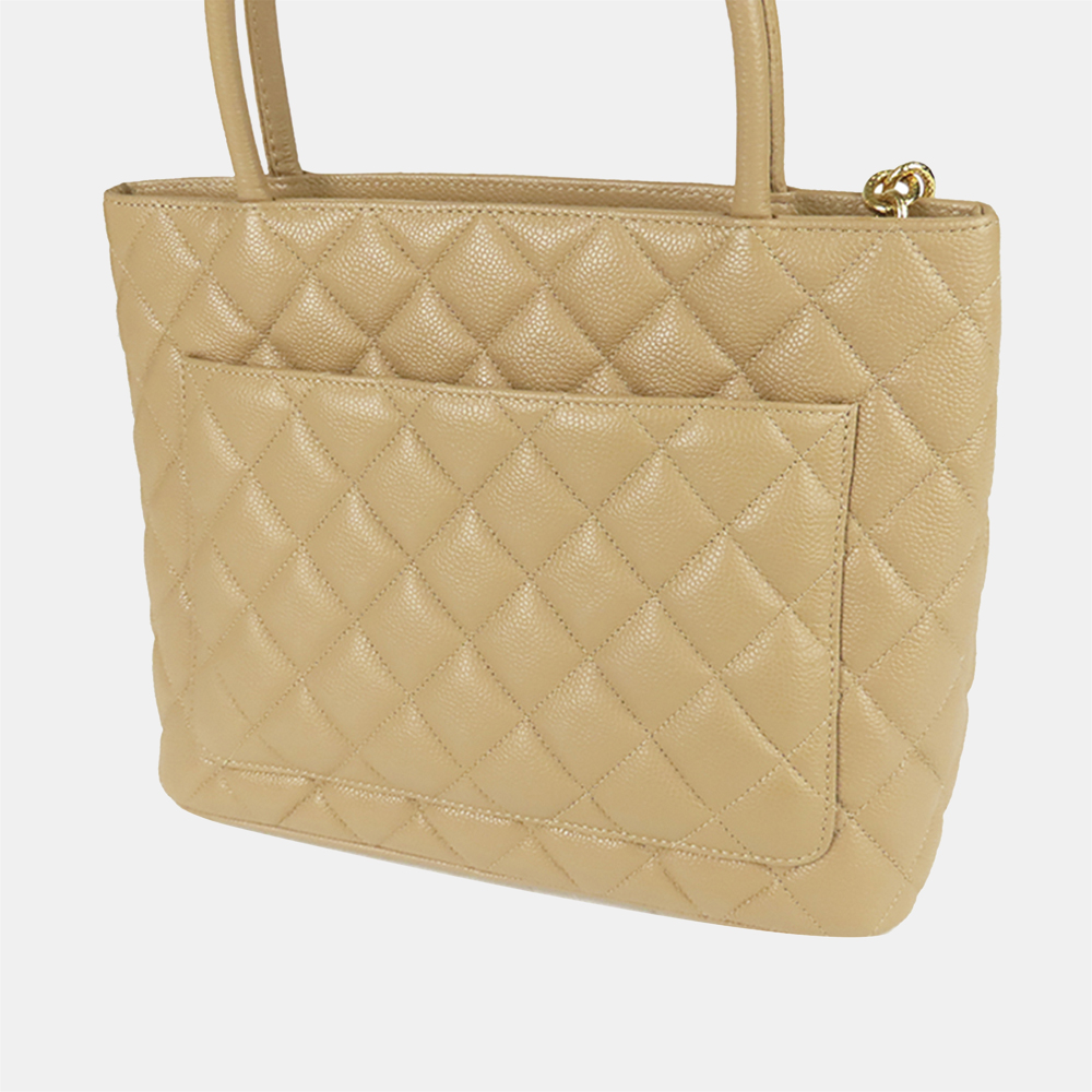 

Chanel Brown Caviar Medallion Tote