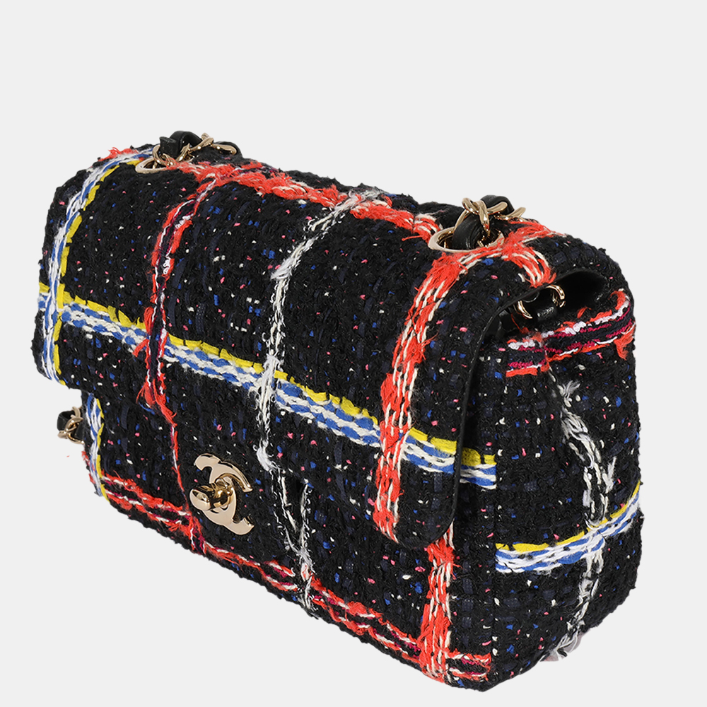 

Chanel Multicolor Classic Tweed Rectangular Mini Flap Bag