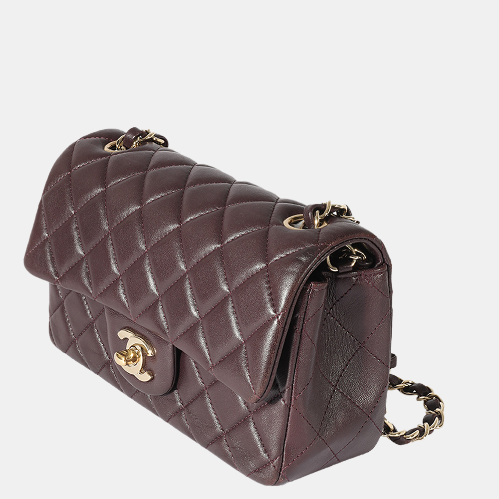 

Chanel Brown Quilted Lambskin Rectangular Mini Flap Bag