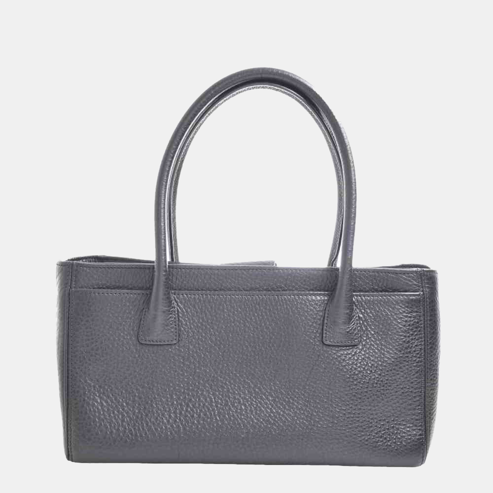 

Chanel Grey Leather CC Tote Bag
