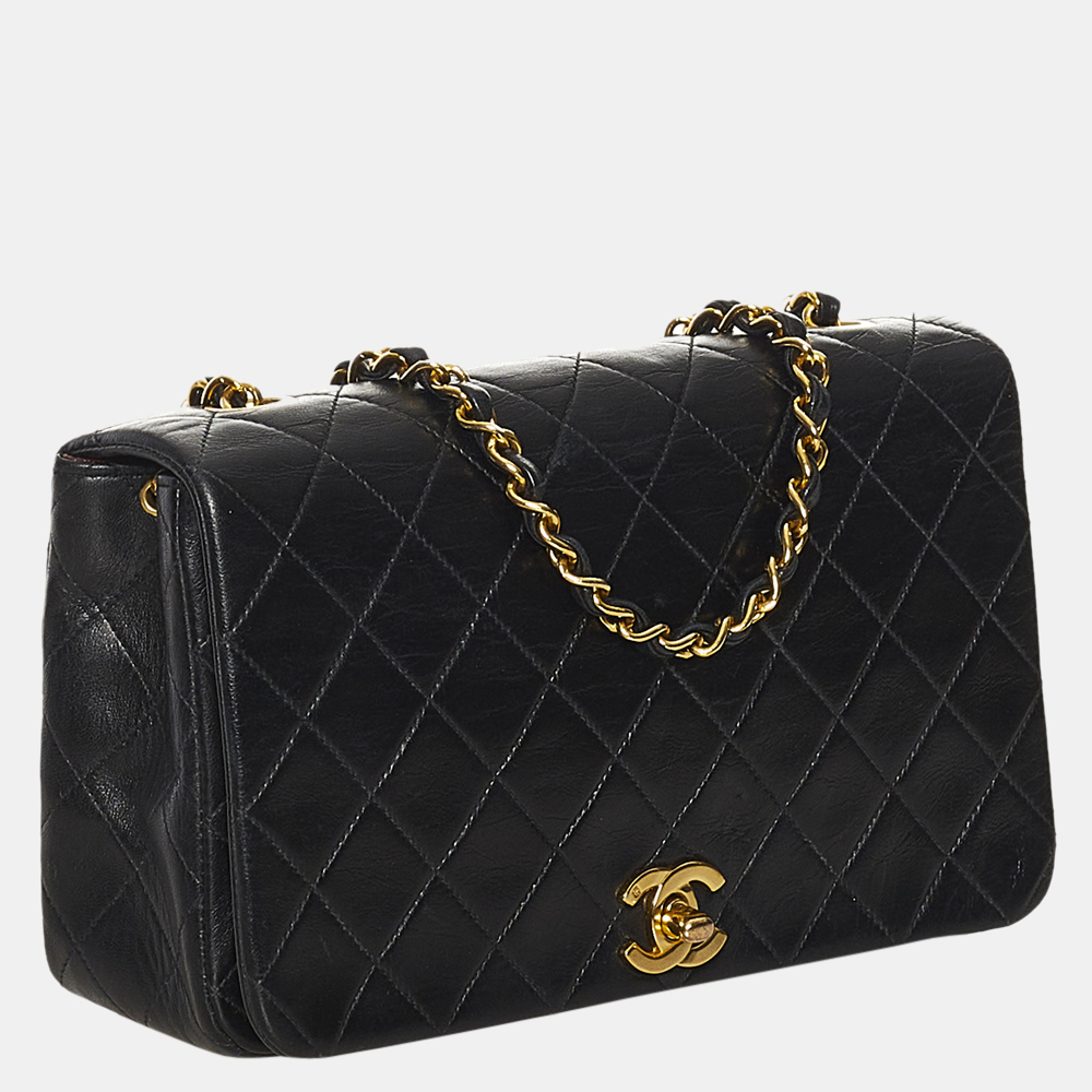 

Chanel Black Classic CC Lambskin Leather Flap Bag