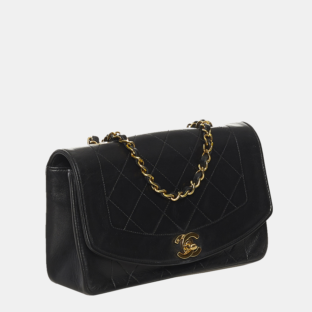 

Chanel Black Diana Flap Crossbody Bag