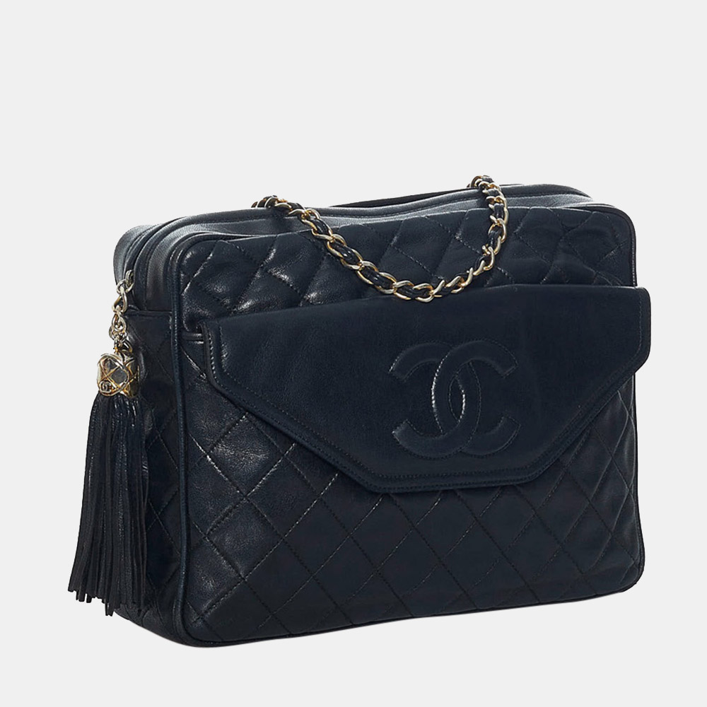 

Chanel Black Matelasse Leather Crossbody Bag