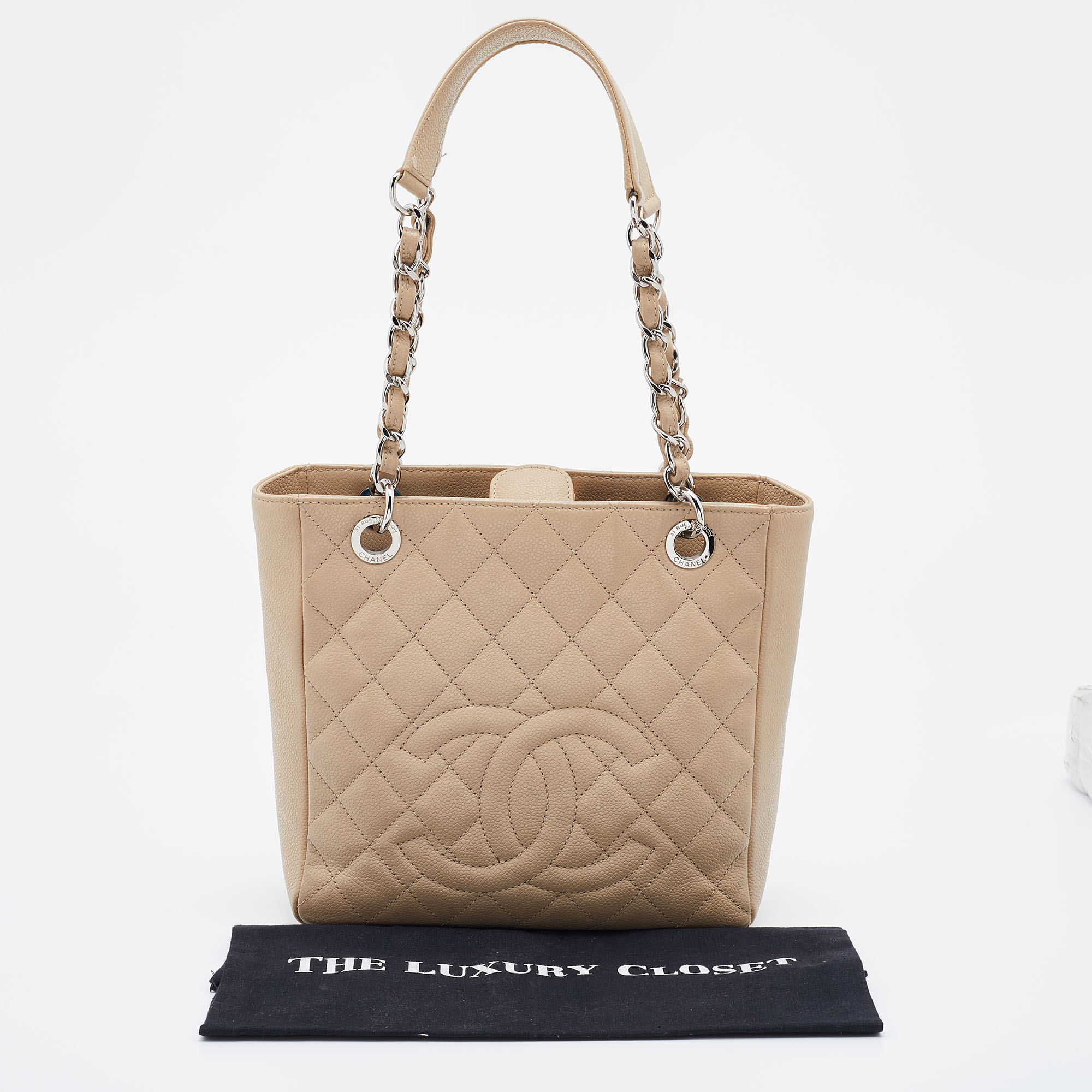 Chain - Matelasse - Skin - Caviar - Tote - factory Chanel Pre-Owned CC logo  floral scarf - factory CHANEL - A18004 – dct - Black - Bag - ep_vintage  luxury Store