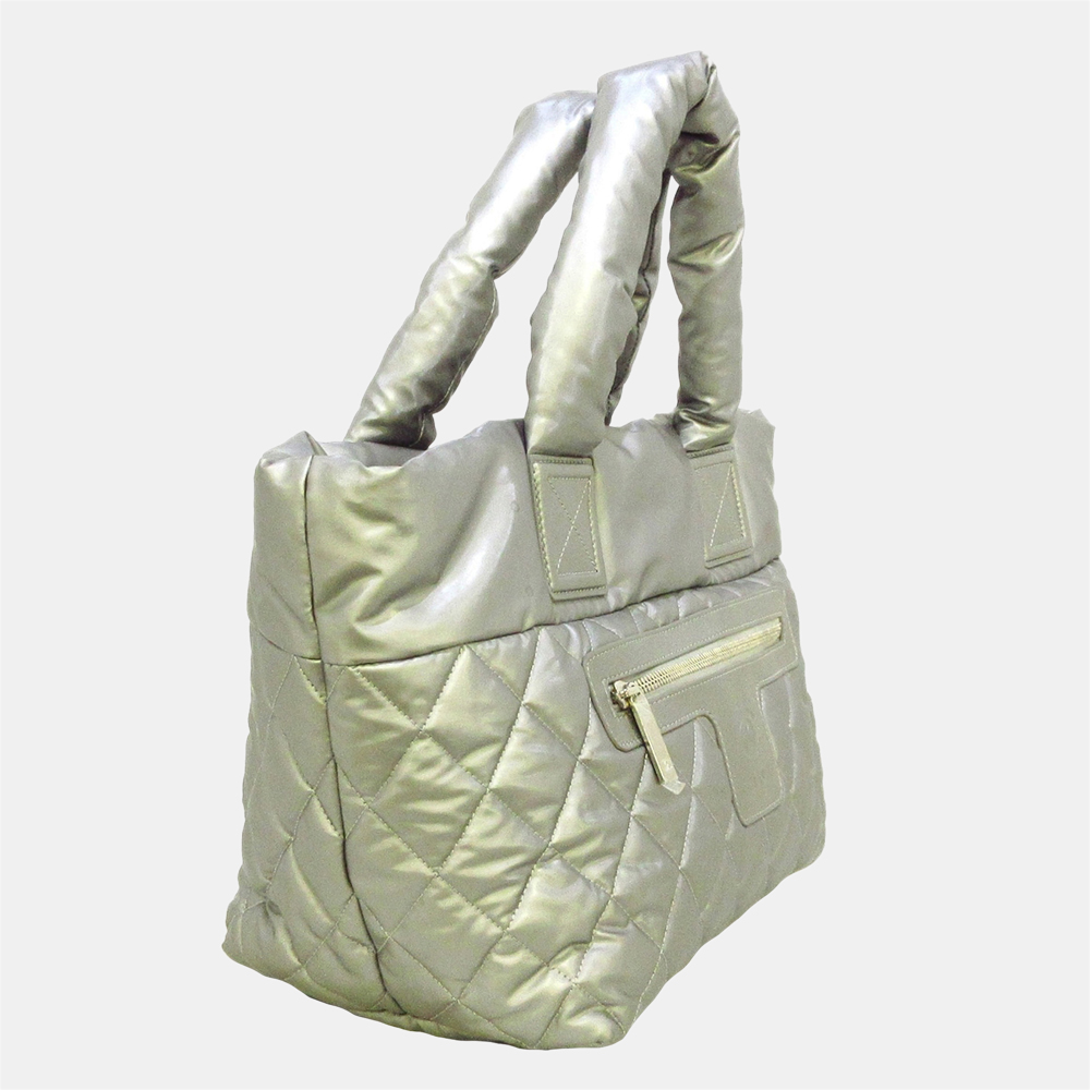 

Chanel Grey Coco Cocoon Leather Handbag