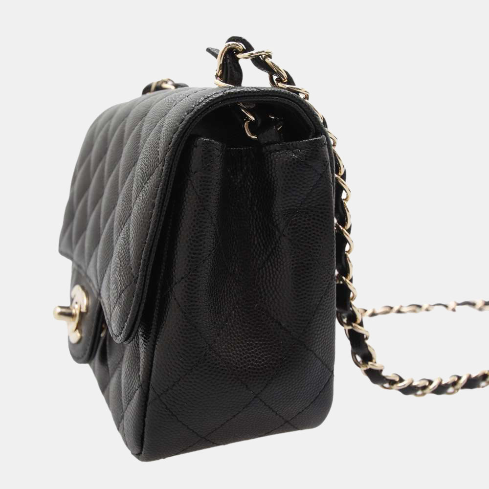 

Chanel Black Caviar Leather Square Mini Flap Bag
