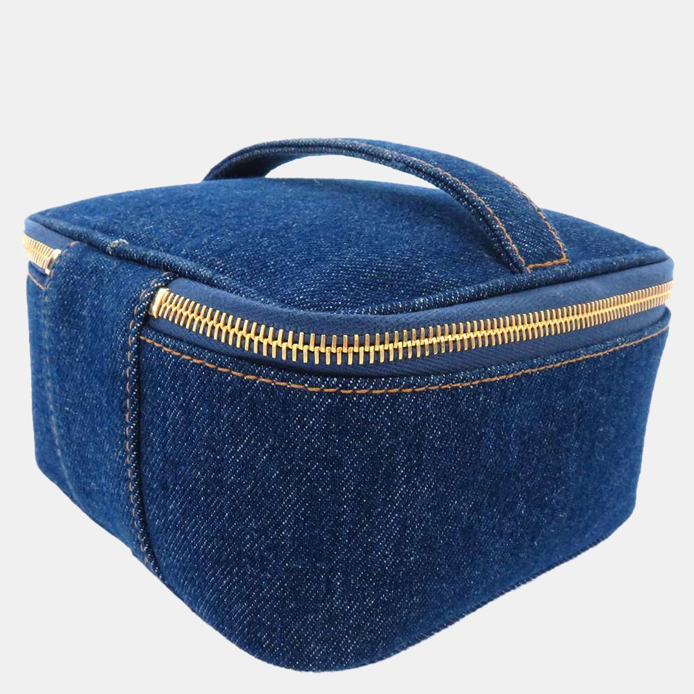 

Chanel Blue Denim CC Vanity Bag