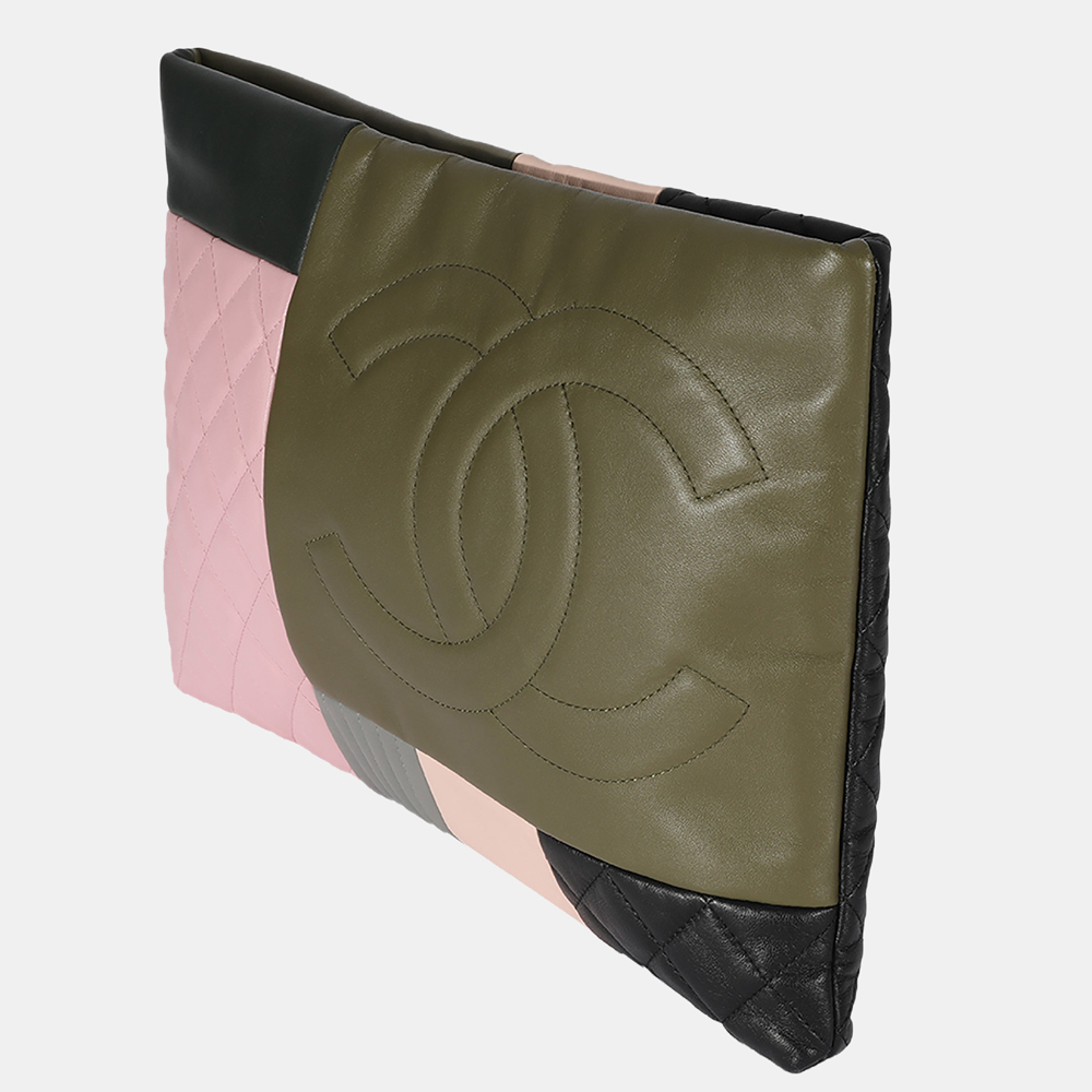 

Chanel Multicolor Lambskin Leather Patchwork O-Case