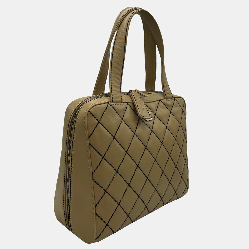 

Chanel Brown CC Wild Stitch Handbag