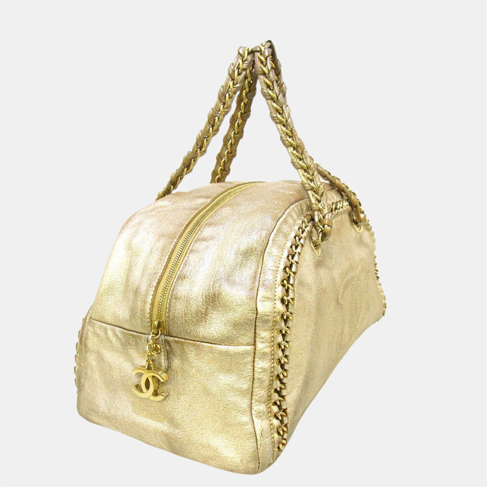 

Chanel Gold Luxe Ligne Handbag