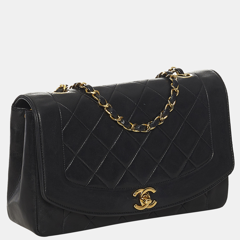 

Chanel Black Diana Flap Crossbody Bag