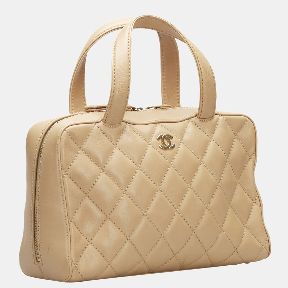

Chanel Brown Quilted Surpique Bag