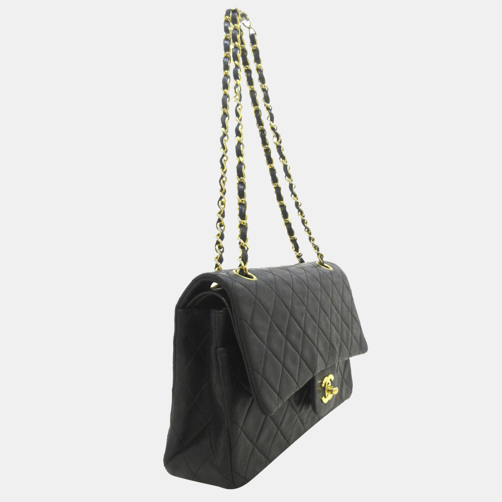 

Chanel Black Timeless Classic Flap Double Medium