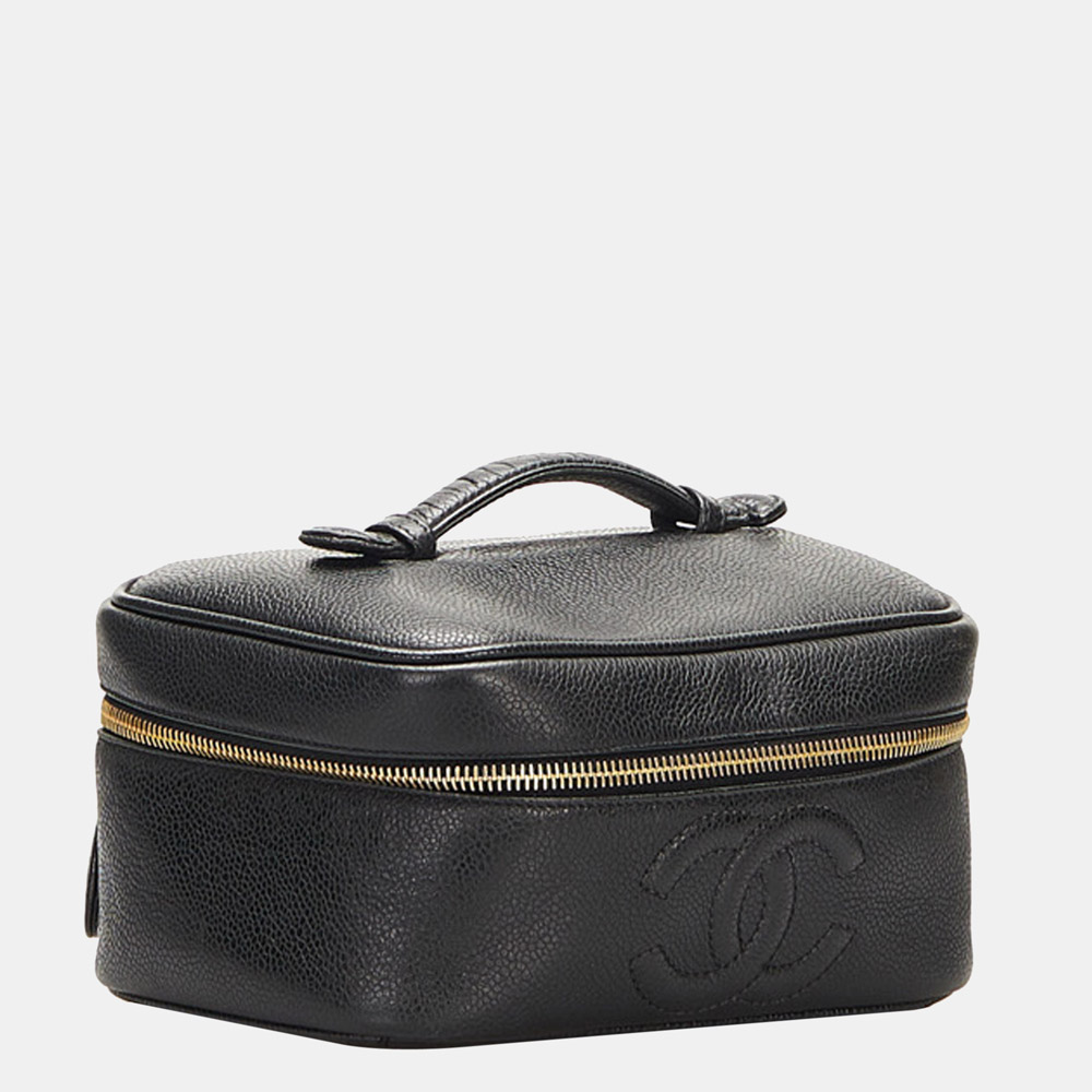 

Chanel Black Caviar Leather Vanity Bag