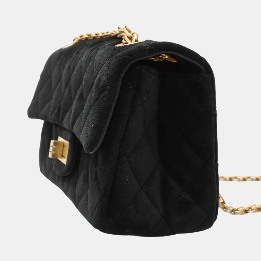 

Chanel Black Leather Reissue 2.55 Mini Shoulder Bag