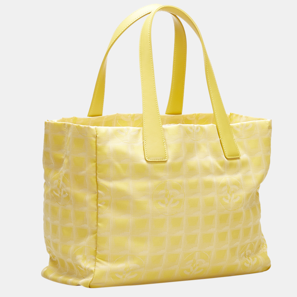 

Chanel Yellow New Travel Line Tote