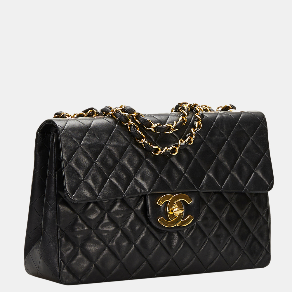 

Chanel Black Maxi Classic Single Flap Bag