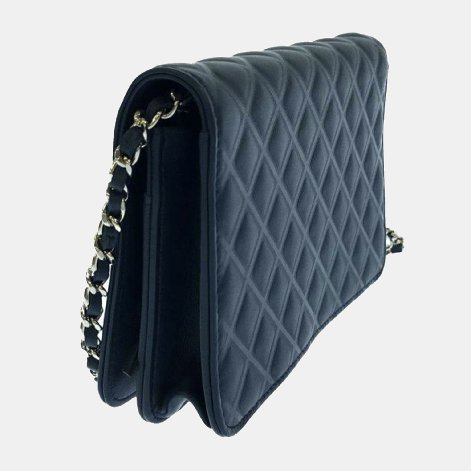 

Chanel Blue CC Quilted Wallet on Chain