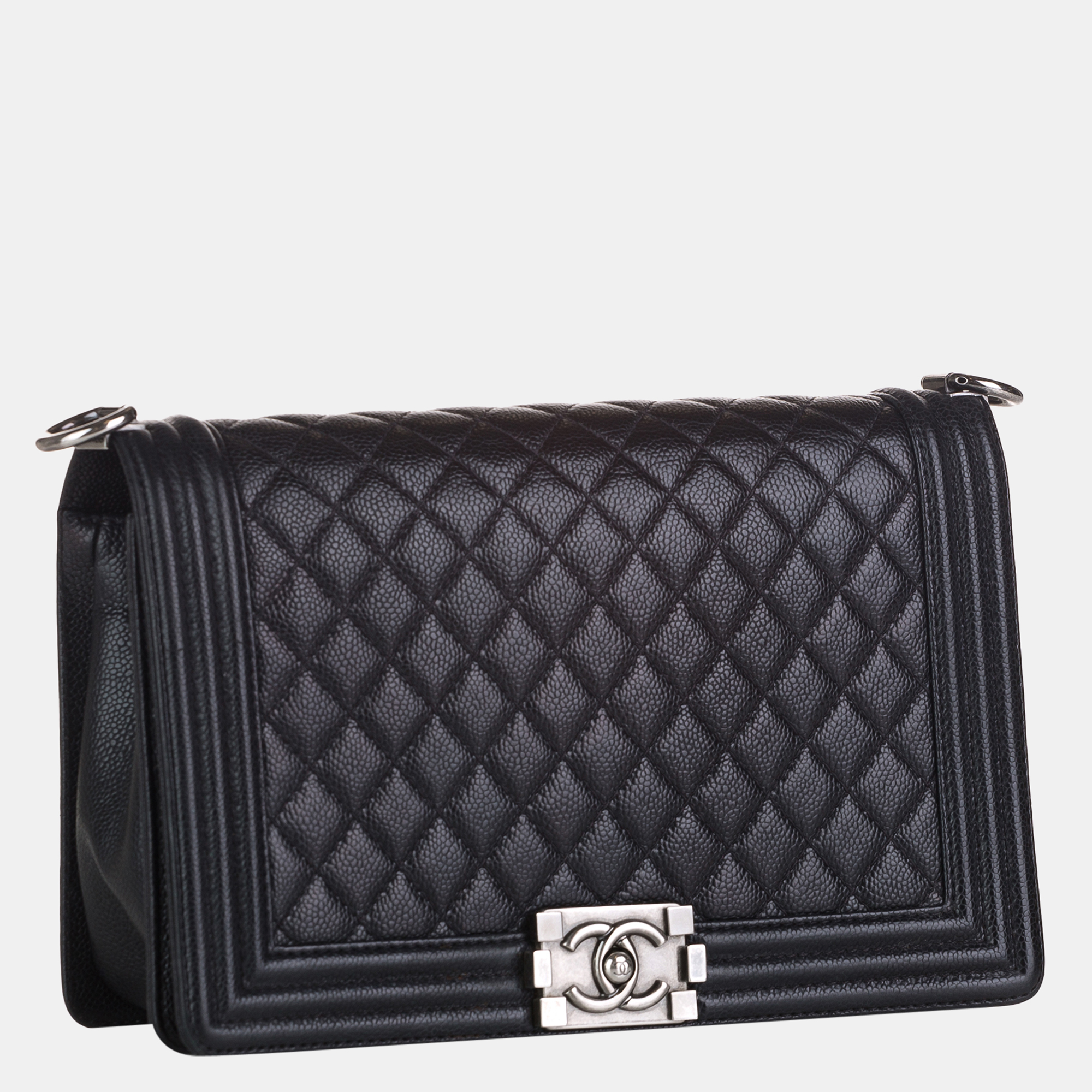 

Chanel Black Timeless Caviar Le Boy Flap